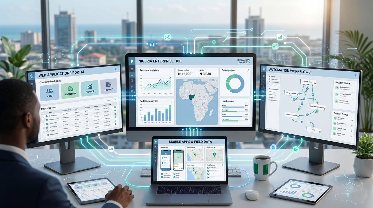 Enterprise Web Application Dashboard